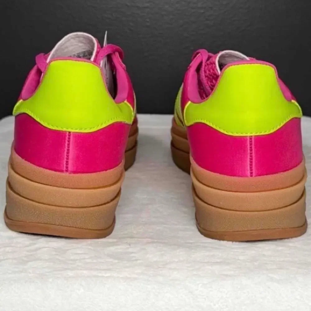 Adidas Gazelle Bold “Lucid Fuchsia Solar Slime Satin” | Women’s 8 | New w/ Box